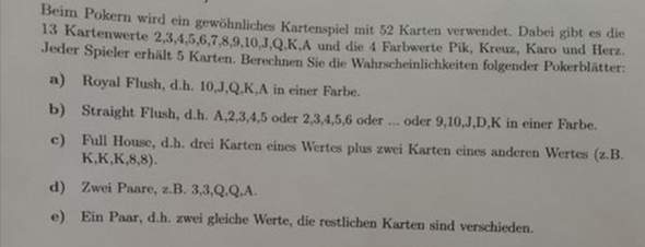 Poker Mathematik Poker Mathematik