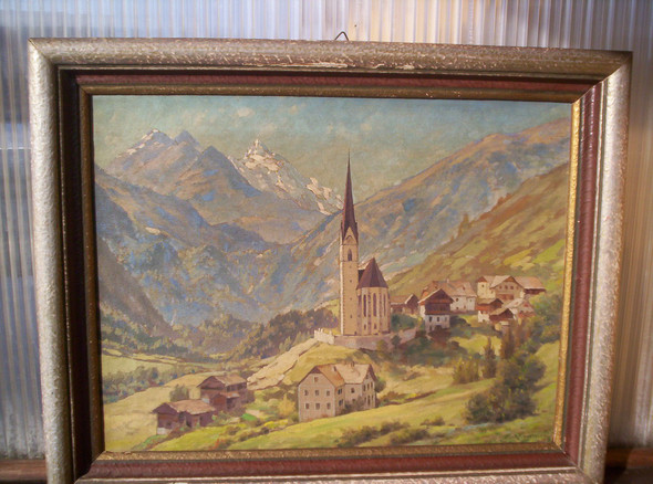 Kirche in Vorarlberg - (Kunst, Malerei, Gemälde)