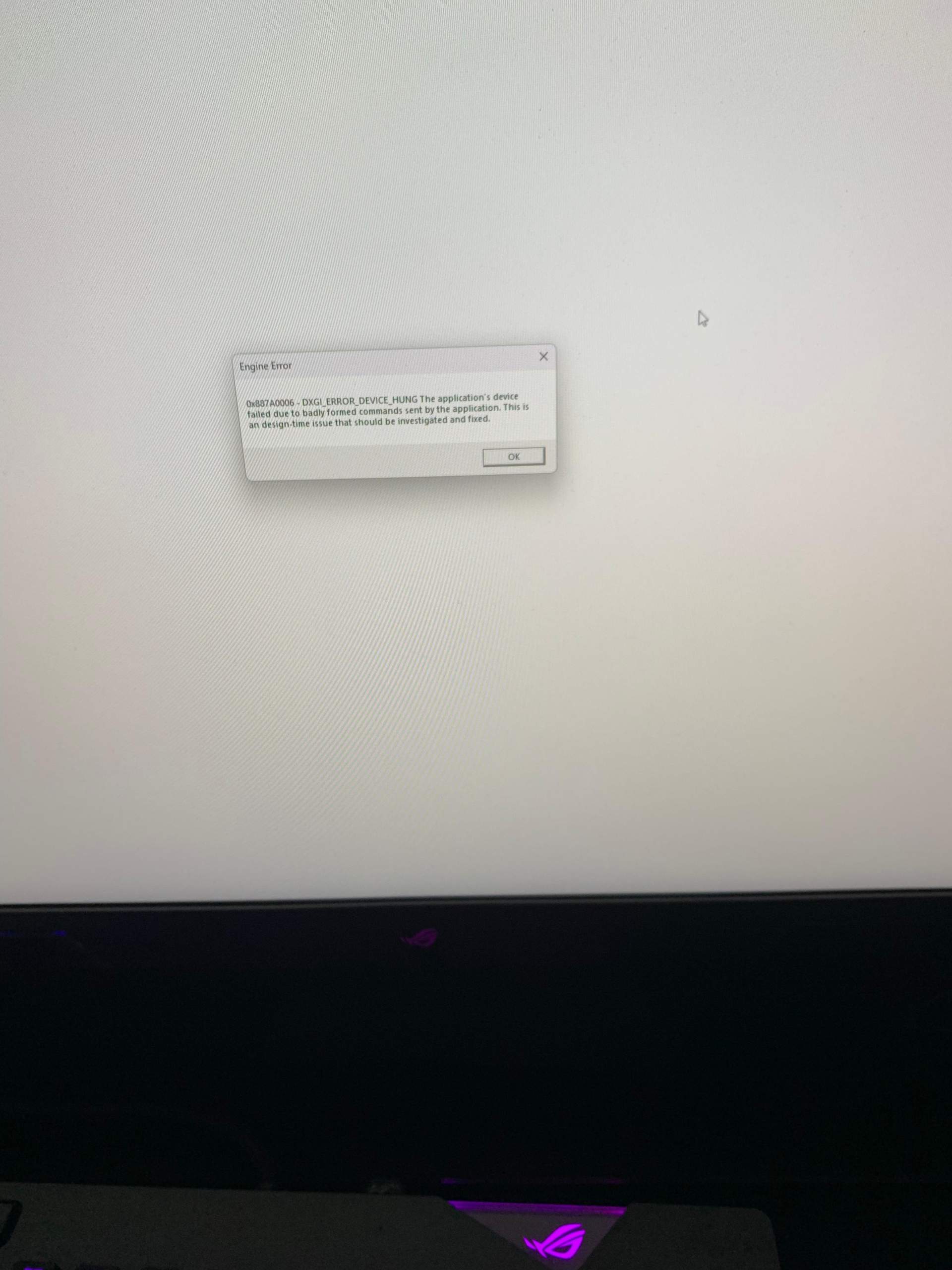 0x887a0006 dxgi_error_device? (PC, Computerspiele, Software)