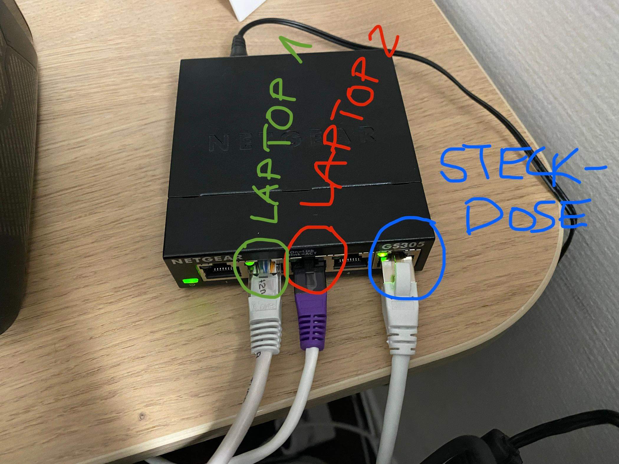 1 LAN Anschluss, 1 Switch, 2 Laptops - warum hat nur 1 Laptop Internet ...