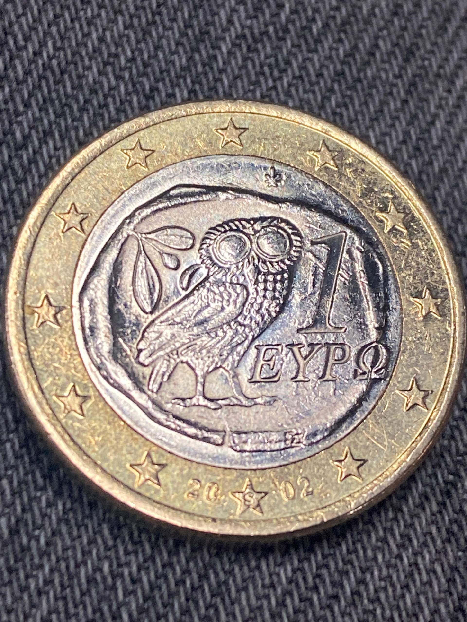 1 Euro Münze Eule Mit S Im Stern 1€ münze Griechenland Eule mit „S“ im stern , Wert? (Geld, Euro, Münzen)