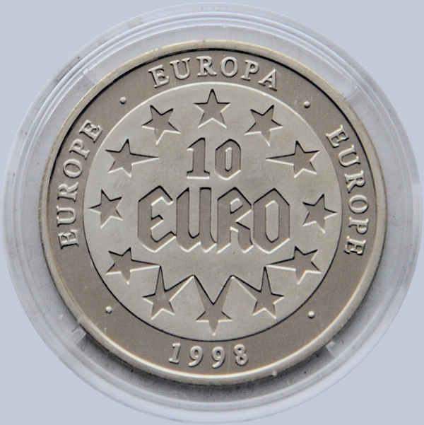10 Euro Münze 1998 Raub Der Europa 10 Euro münze Raub von Europa