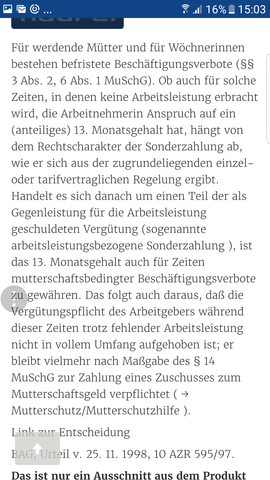 13 Gehalt Im Beschaftigungsverbot 13 Gehalt Im Beschaftigungsverbot