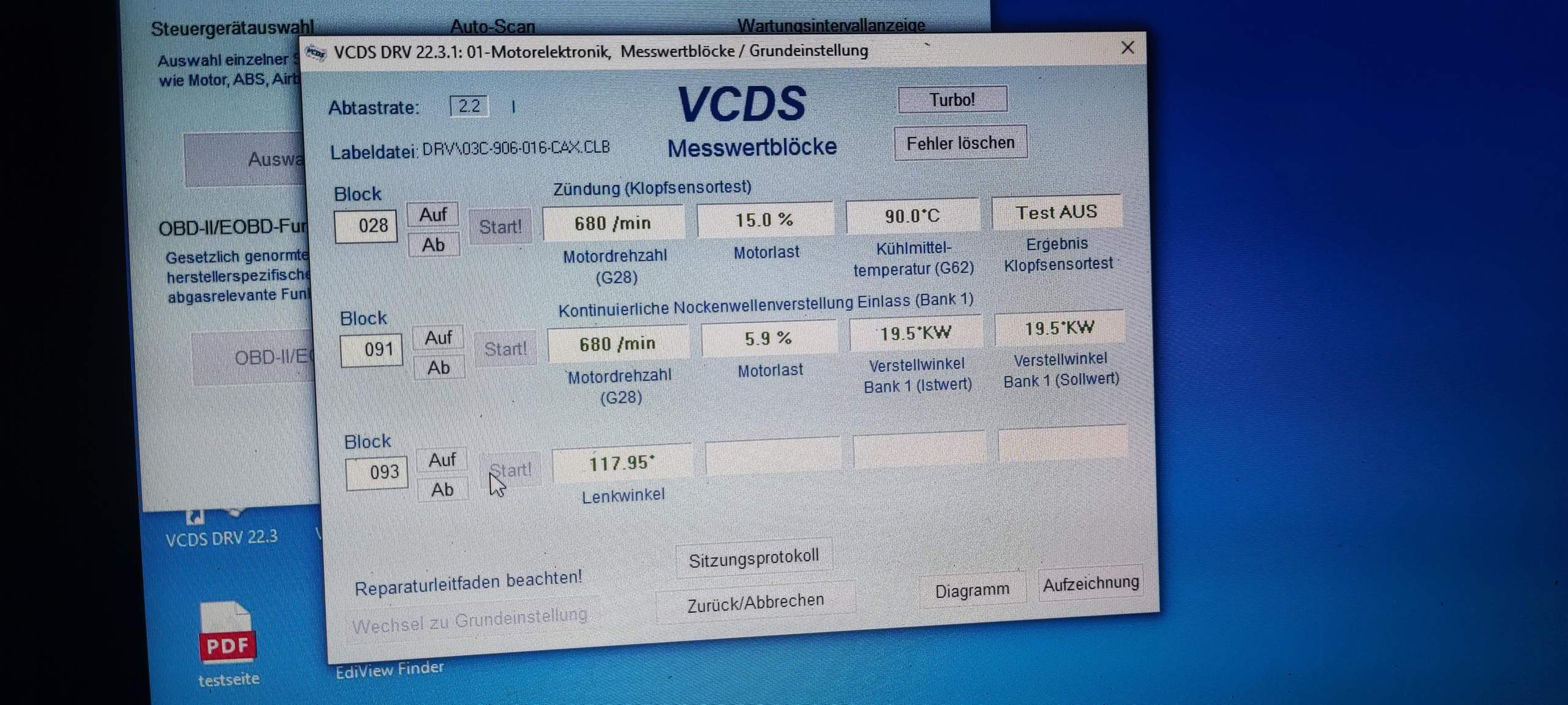 P0016 Vw 14 Tsi