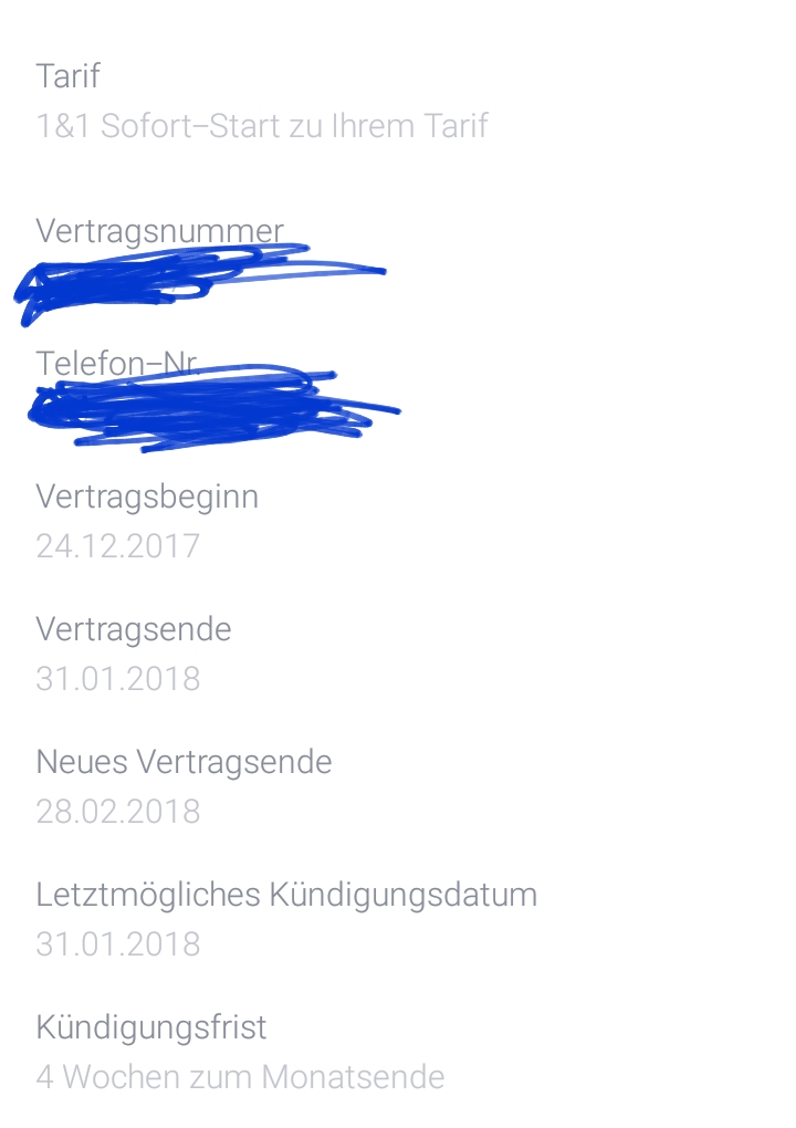 1und1 Sofort Start Automatische Kundigung Internet Vertrag