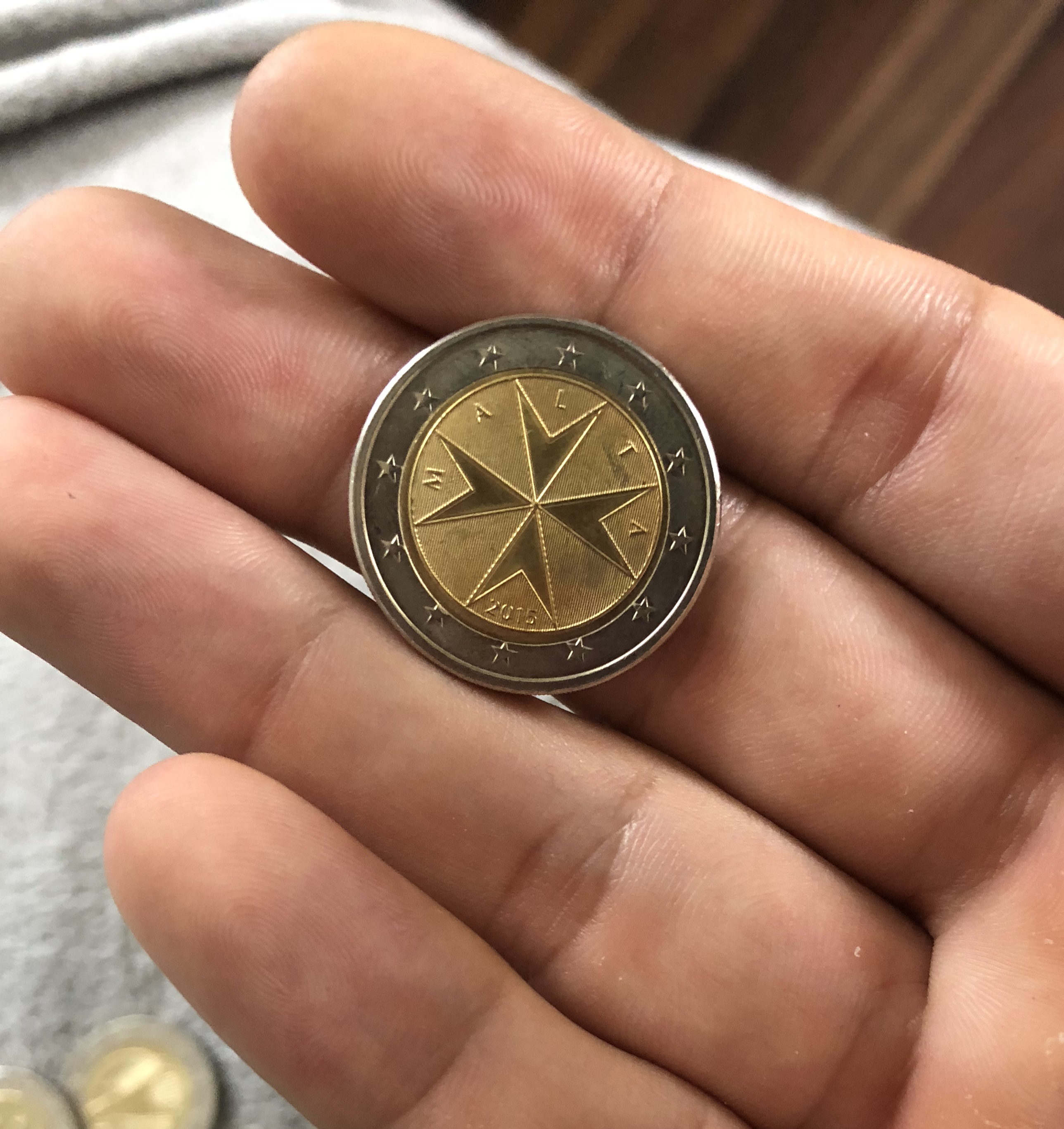 2 Euro Münze aus Malta 2015 Fehlprägung? (Münzen)