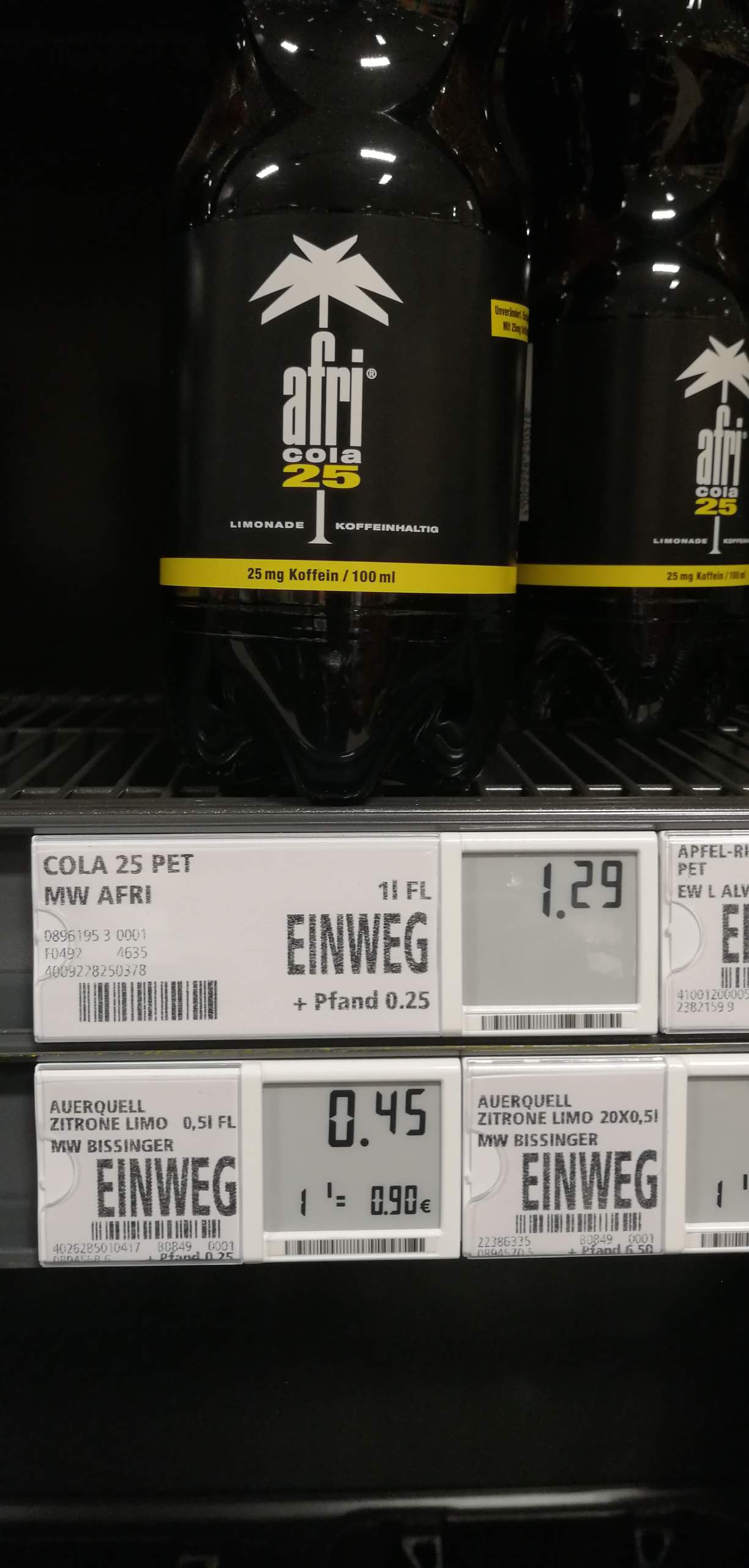 2 Mal gleiches Produkt im gleichen Supermarkt aber unterschiedliche