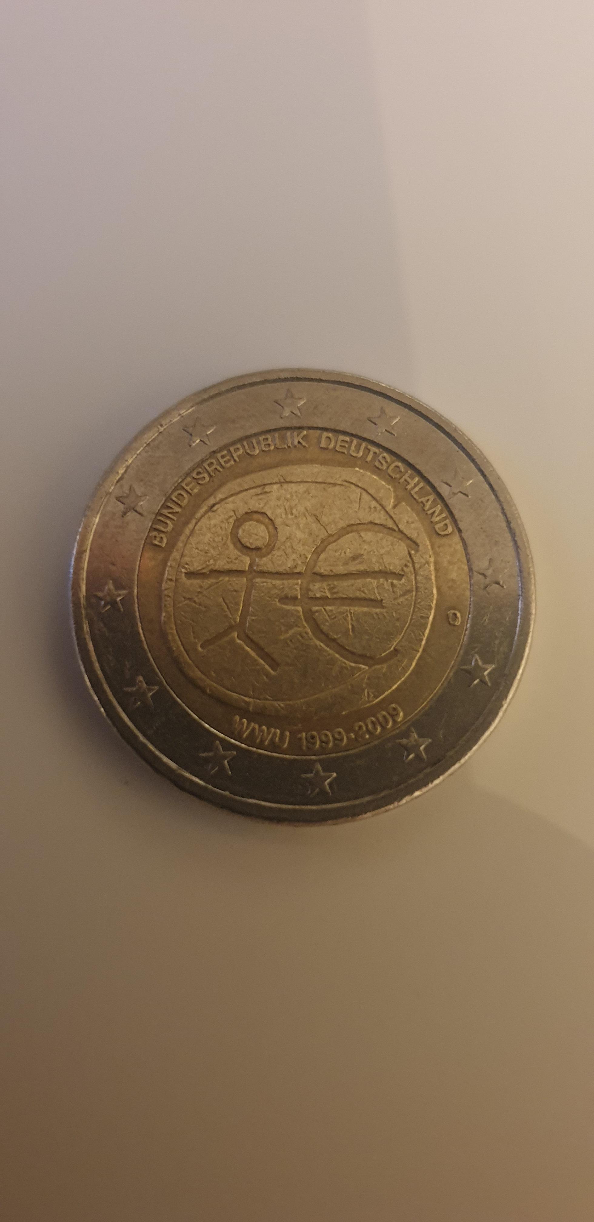 2€ Münze WWU 1999-2009? (Geld, Euro, Münzen)