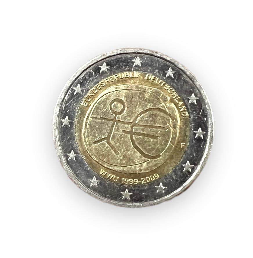 2 Euro Wwu 1999 Bis 2009 Wert 2€ strichmänchen wert?wwu 1999-2009 deutschland? (Geld, Euro, Münzen)
