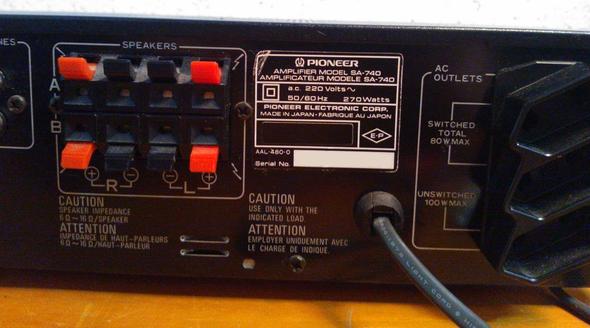 Pioneer SA-740 - (Musik, Party, Boxen)