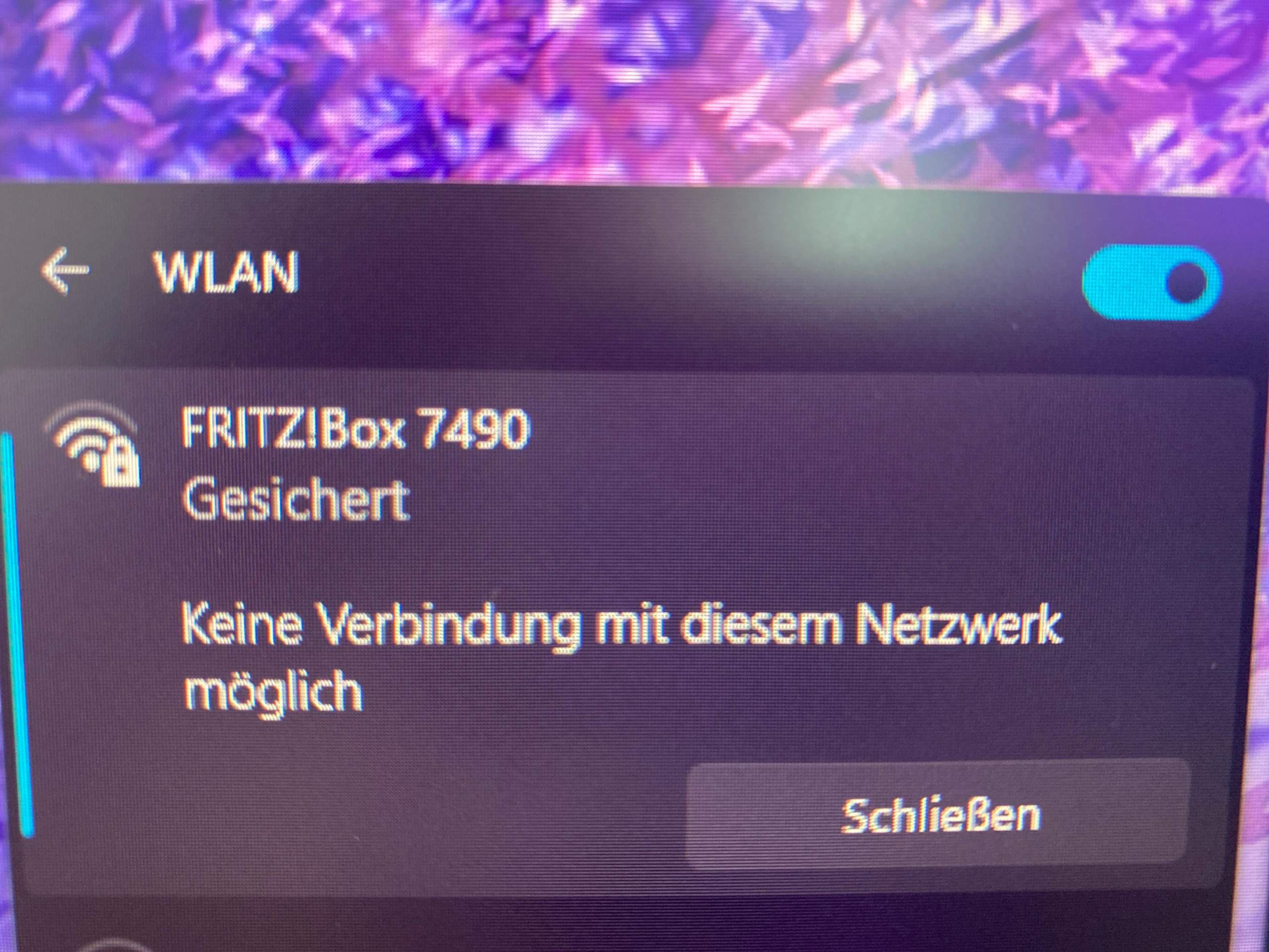 3 Balken beim Wlan aber kein wenn ich mich verbinde? FRITZ!Box