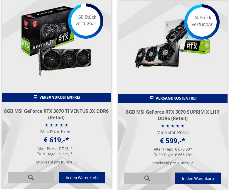 3070 Suprim X oder 3070ti Ventus 3X? (Computer, Technik, PC)