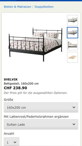 Das Bett von Ikea  - (Einrichtung, Schrank, Metallbett)