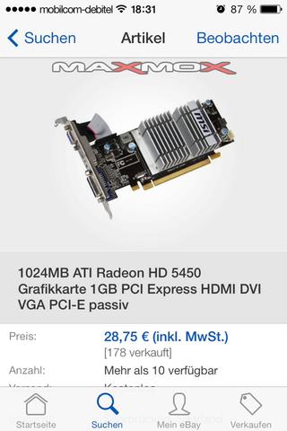 HD5450 - (Computer, PC, Spiele)