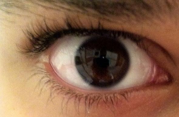 Der Braunton von meinem linkem Auge. - (Menschen, Augen, Farbe)