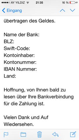 So komisch schreibt sie - (kaufen, eBay, Kleinanzeigen)