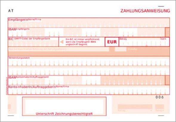 Erlagschein aus Österreich  - (Deutschland, Bank, eBay)
