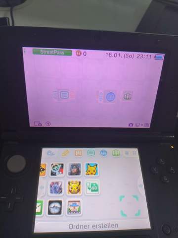 3DS Bildschirm ist pink?