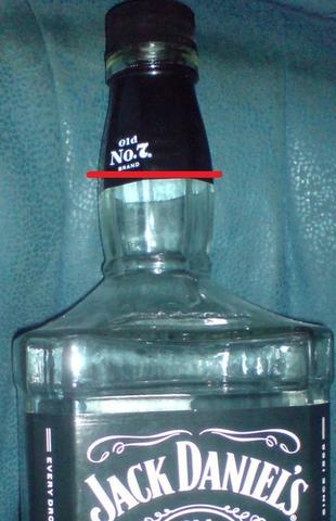 3L Jack Daniels - (schneiden, Glas, trennen)