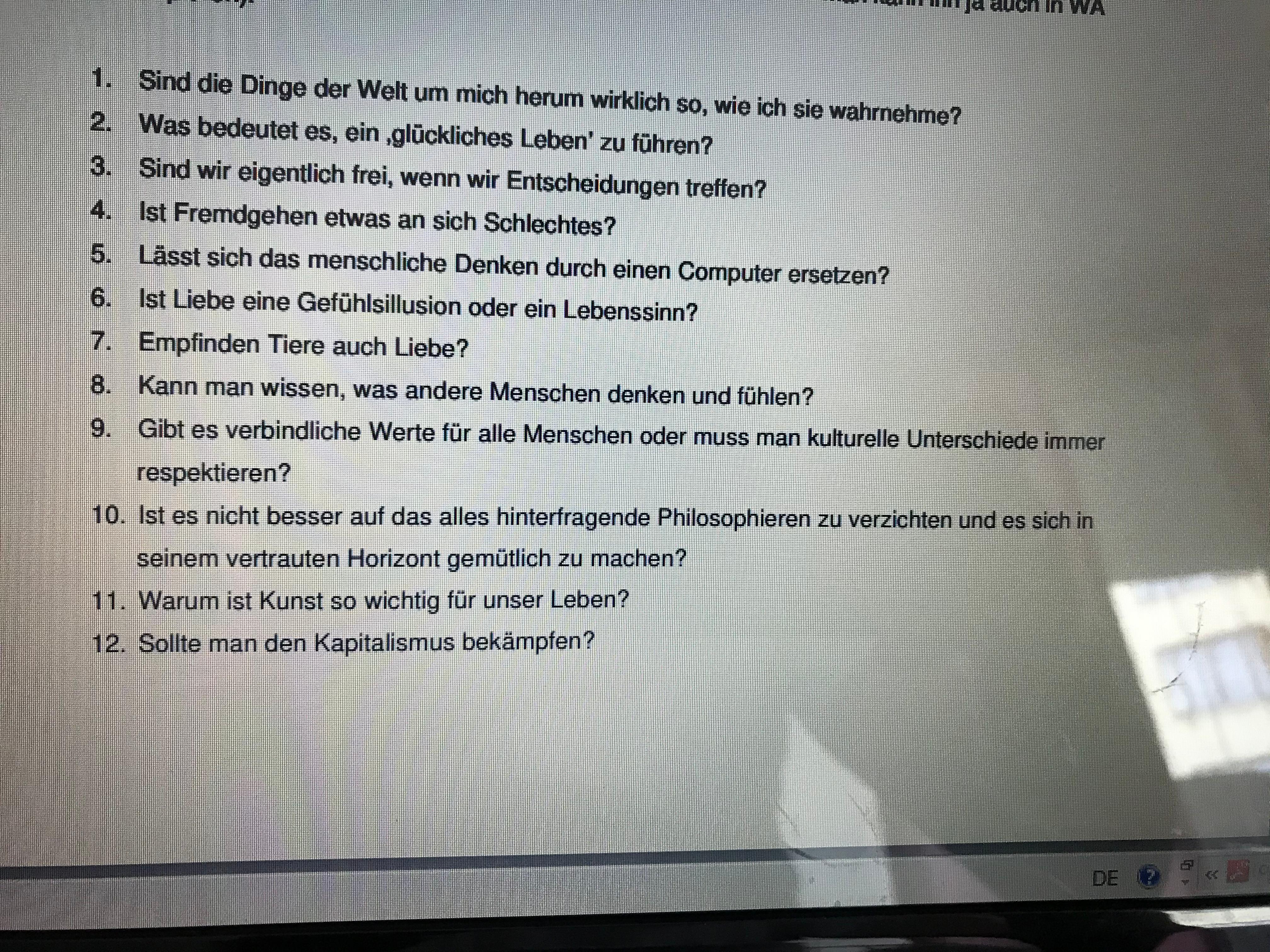 4 Grundfragen Zu Kant Philosophie