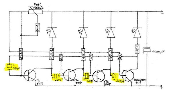 Schaltplan mit gelben Elkos  - (Technik, Elektronik, Elektrik)