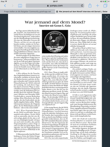 Die erste Seite - (Weltraum, Mond, verschwörungstheorie)