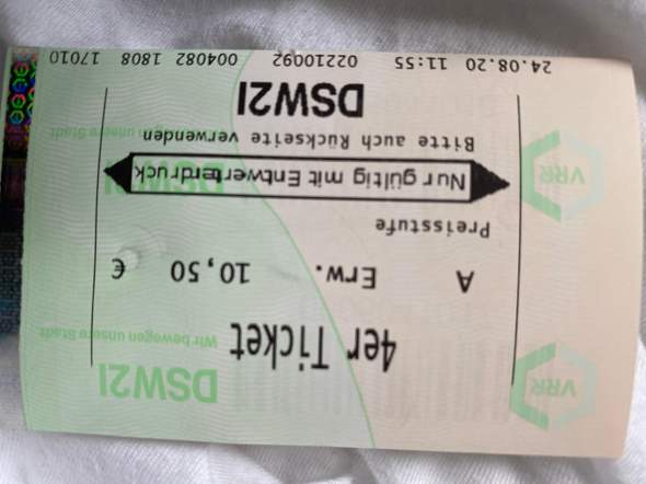 4er Ticket In Dortmund Bahn Bus Vrr