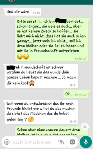 Nicht ob ich bin weiß verliebt Ich weiß