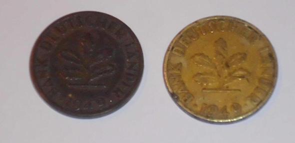 Rückseite - Kupfer links? - (Münzen, Numismatik, bank-deutscher-laender)