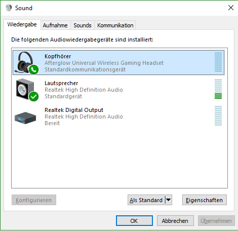 erkennen tut ers kann aber audio nur über die ROTE buchse per aux kabel laufen.. - (Computer, PC, Headset)