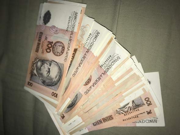 84 000 Cien Intis Peru Geld Wert Wirtschaft Und Finanzen Wirtschaft Euro