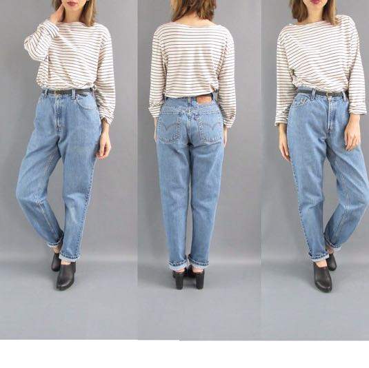 90s High Waist Jeans 90er Vintage