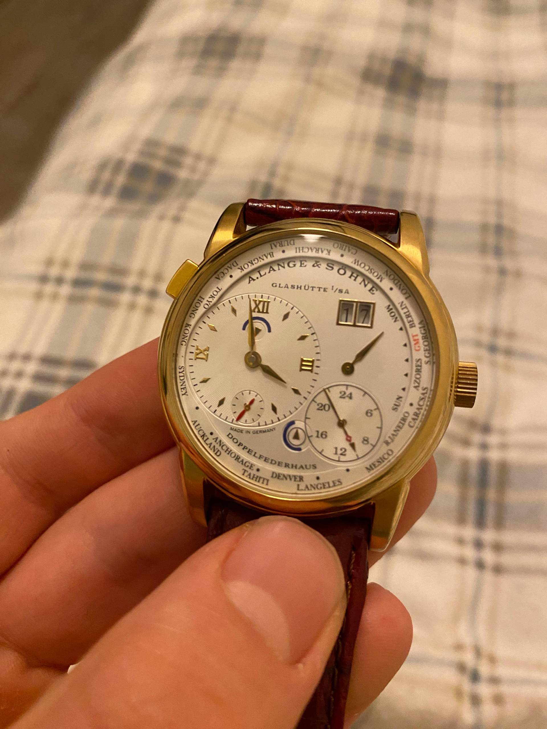 A. Lange S hne Glash tte 1 sa echt oder Fake Uhr Luxusuhren