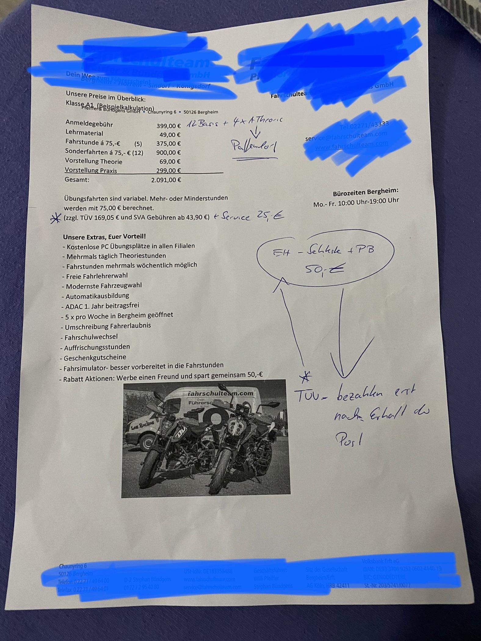 A1 Führerschein Kosten Zu Teuer? (Motorrad, Fahrschule ...