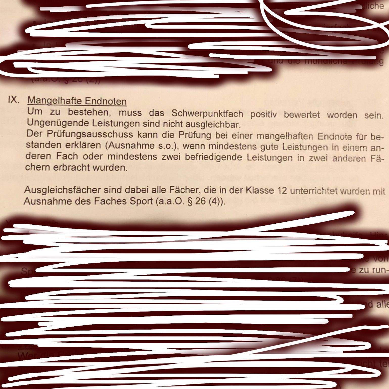Ab wann bleibt man in FOS sitzen? (Siehe Foto)? (Schule, Ausbildung und Studium, Studium)