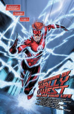 Ab wann tritt Wally West als Flash in den Comics auf?
