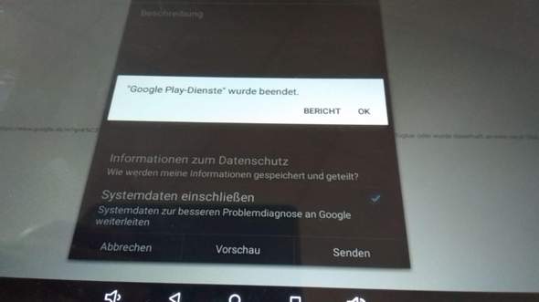 - (Android, Tablet, google play dienste)