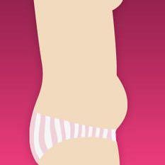 Abends Komischen Dicken Bauch Aufgeblaht Abends Komischen Dicken Bauch Aufgeblaht