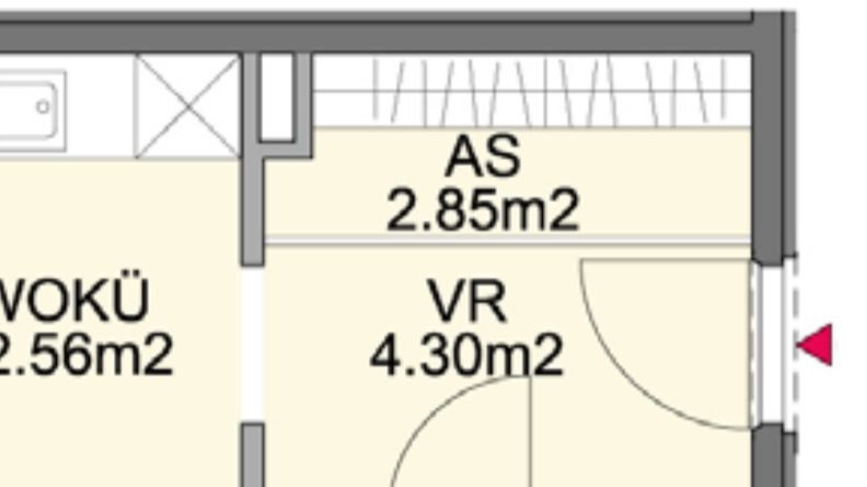 Abkürzung AS in Wohnungsplan? (Wohnung, ASS)