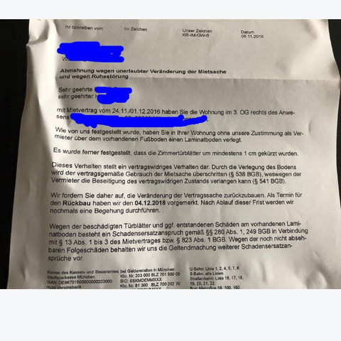 Abmahnung was tun? (Recht, Vermieter, Ruhestörung)