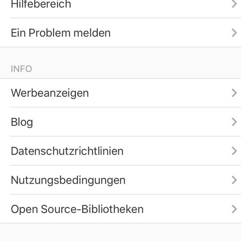 Dort ist kein log out Button - (Handy, instagram, Funktion)