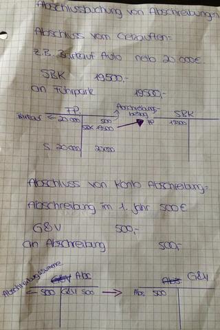 versucht aber.... - (Schule, BWL, Abschreibung)