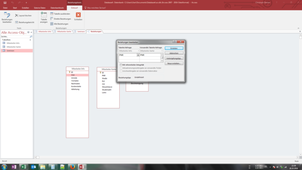 Access beziehungen werden nicht angezeigt Access beziehungen werden nicht angezeigt