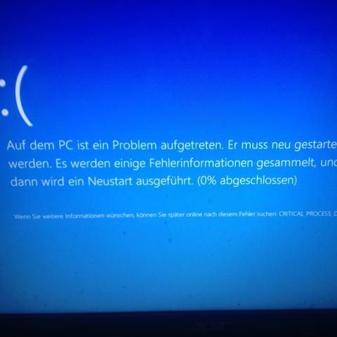 Diese Fehlermeldung kommt ziemlich oft und meist is unten immer ein anderer fehl - (Windows, Acer)