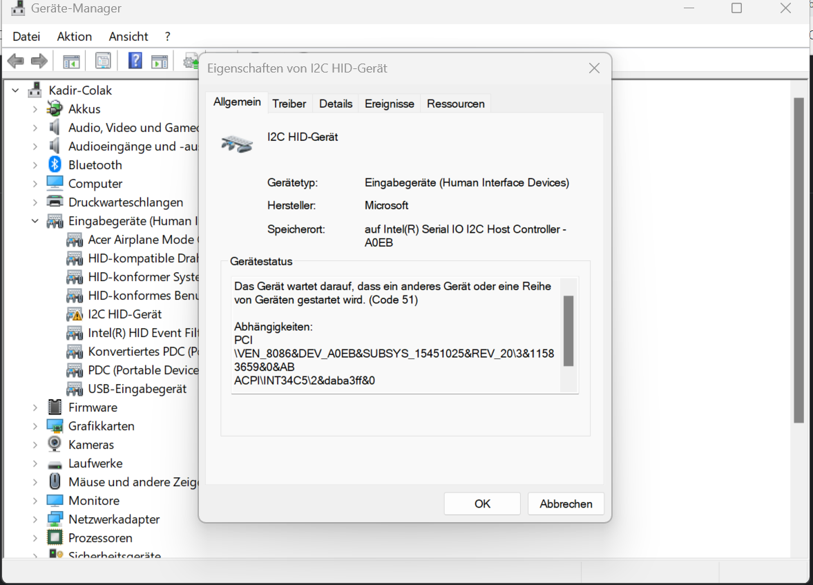 Acer Swift 3 Touchpad funktioniert nicht mehr? (Windows, Hardware