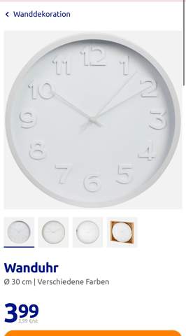 Action Wanduhr (Video, Uhr)