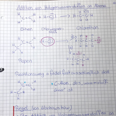 Aufschrieb  - (Schule, Chemie, Alkane)