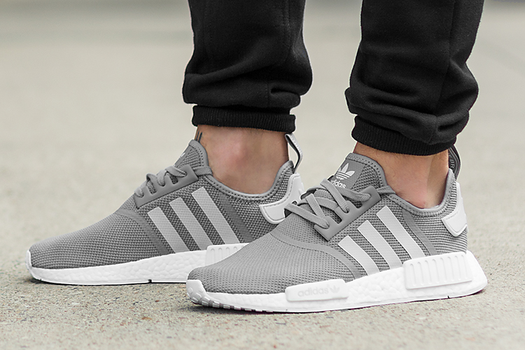 Adidas nmd grau an Mädchen? (Schuhe, Fashion)