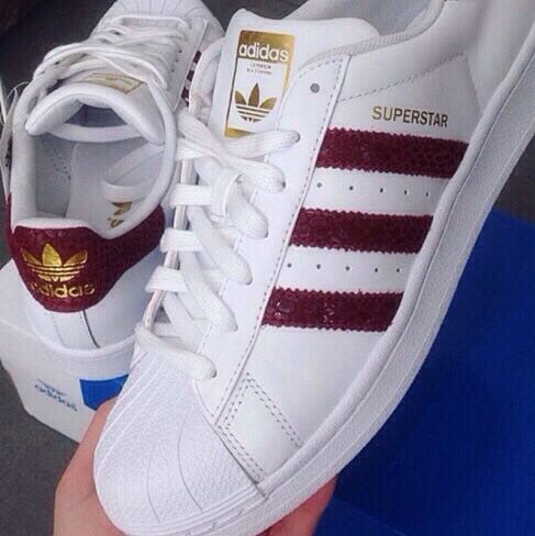 Adidas Superstar Weiss With Rot Stripes Coupon Code For 78bab Fddd1
