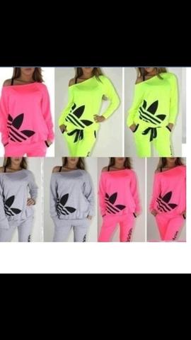 adidas anzug neon pink